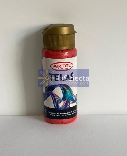 PINTURA TELA METALICO ROJO 60 ML ARTEL